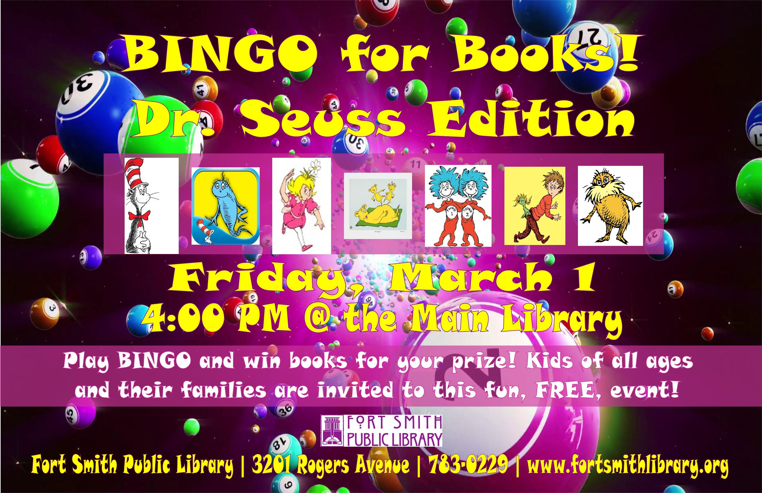BINGO for Books event poster