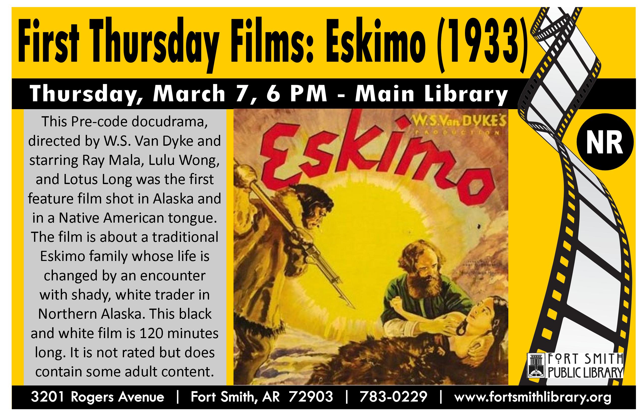 Eskimo (1933) film event poster