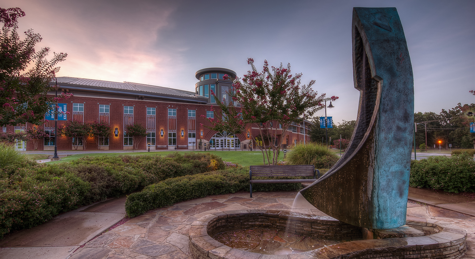 Fort Smith Public Library fountain