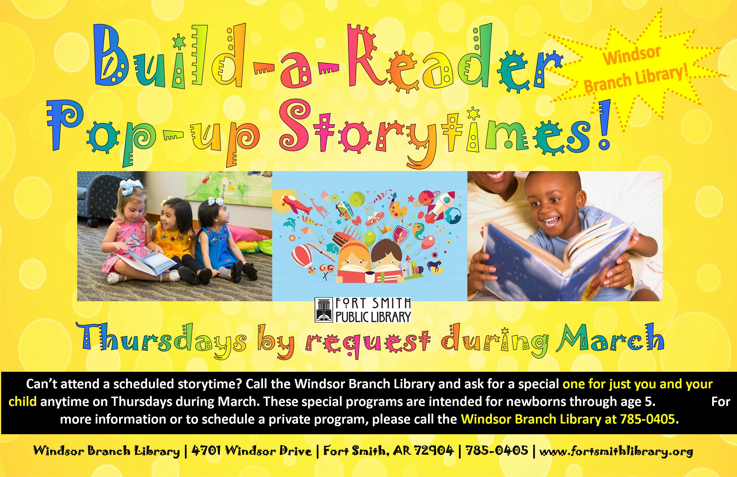 Build-a-Reader Storytime poster