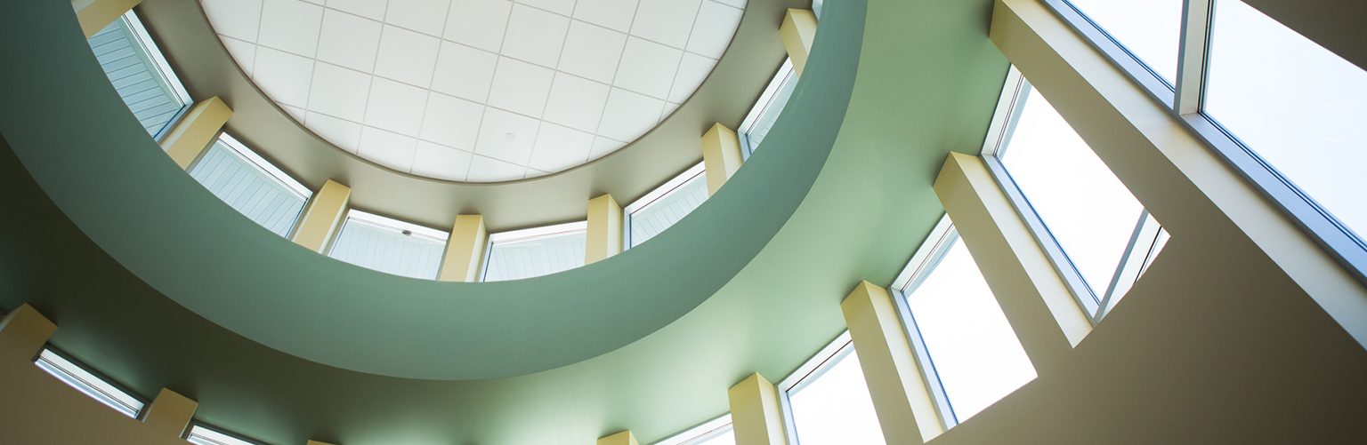 Interior shot of the ceiling