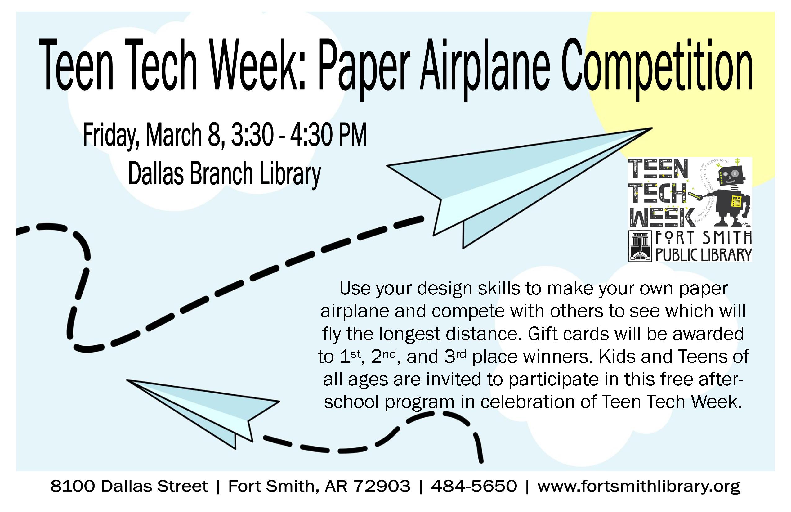 Paper Airplane Contest poster