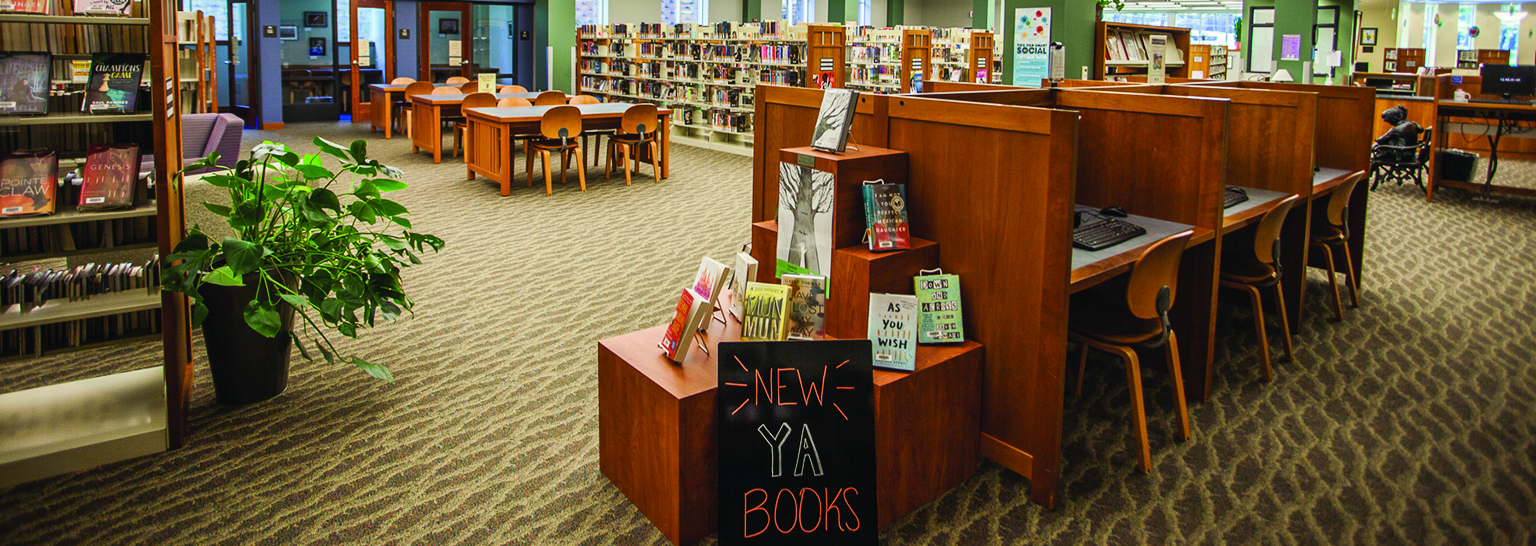 Teen section of library