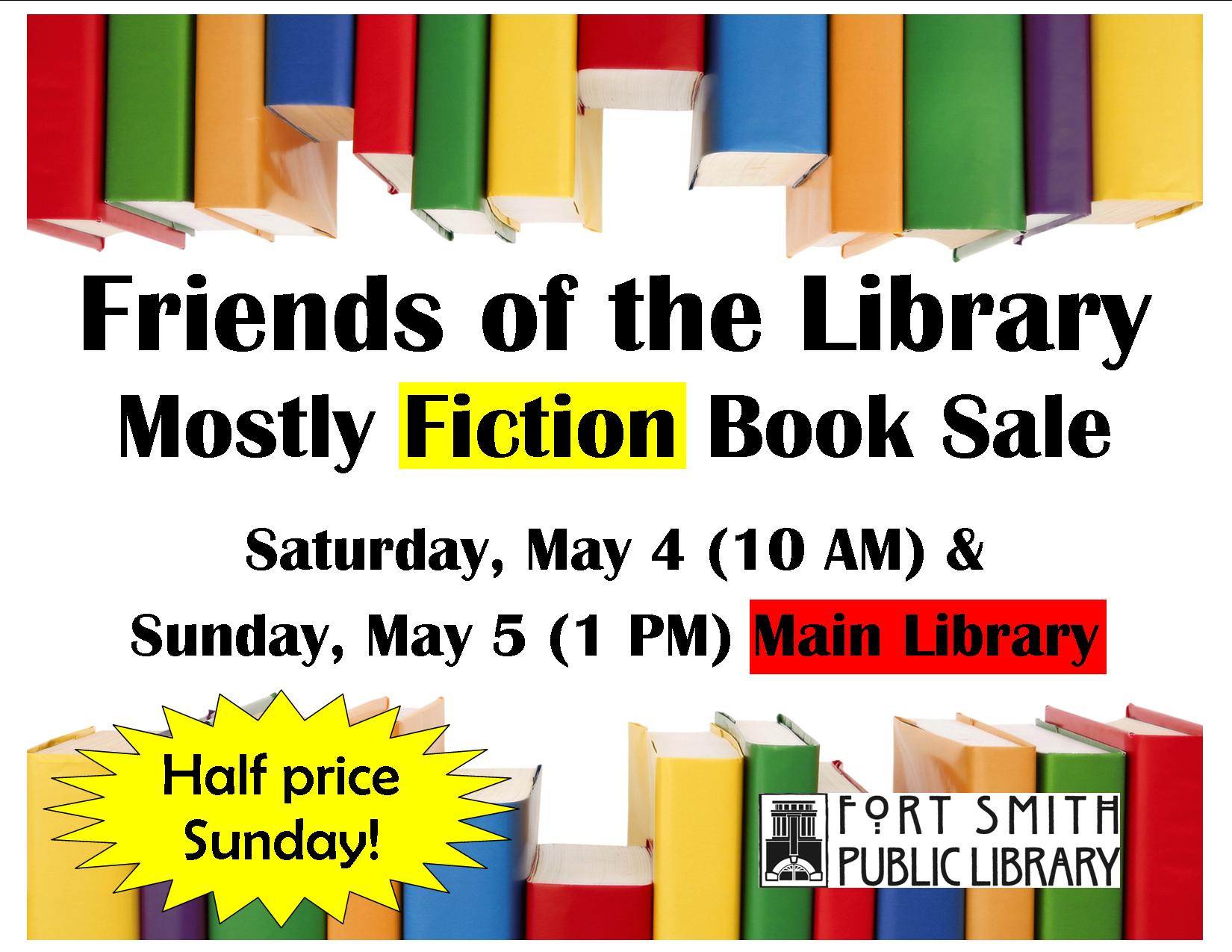 Fiction Book Sale sign