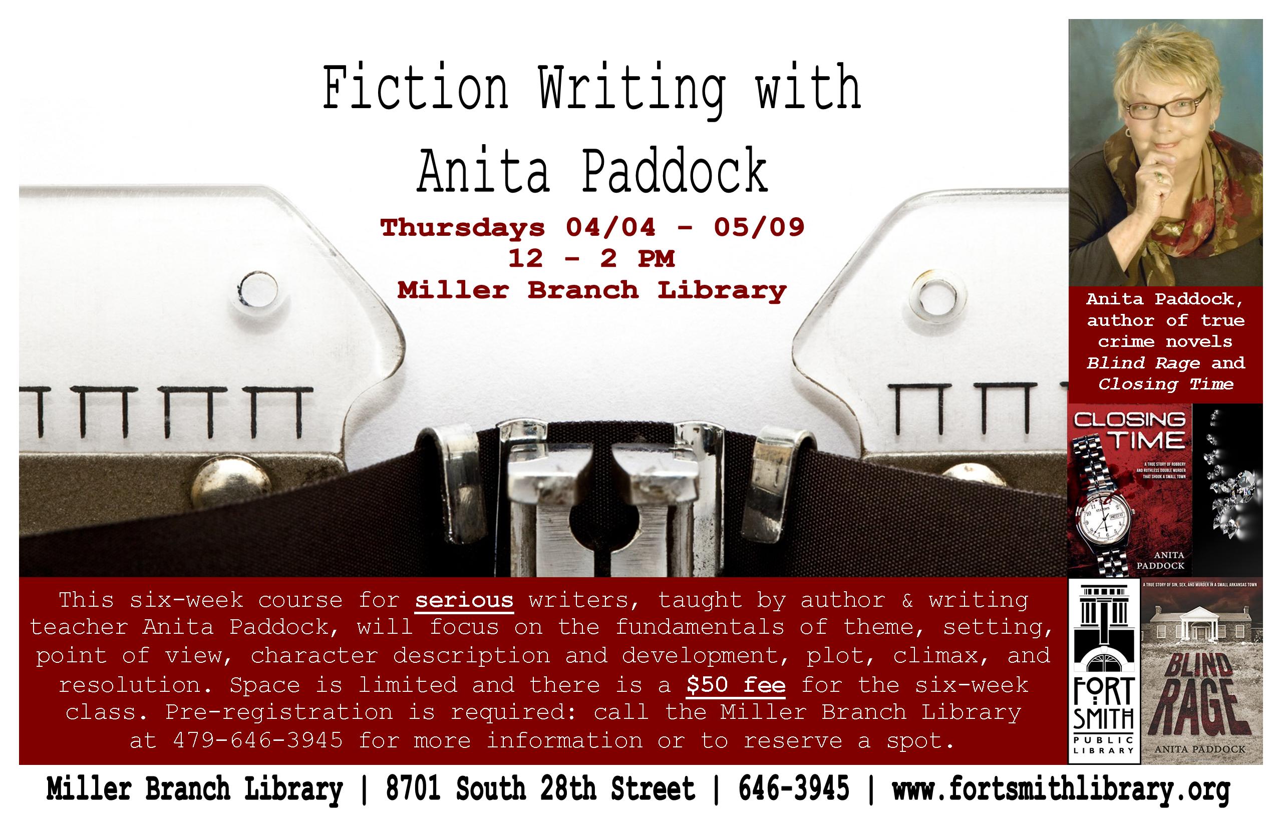 poster for fiction writing class