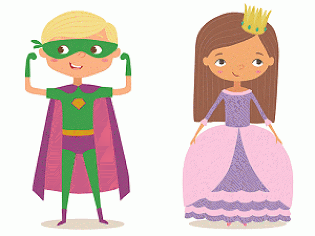 Superhero and Princess kids