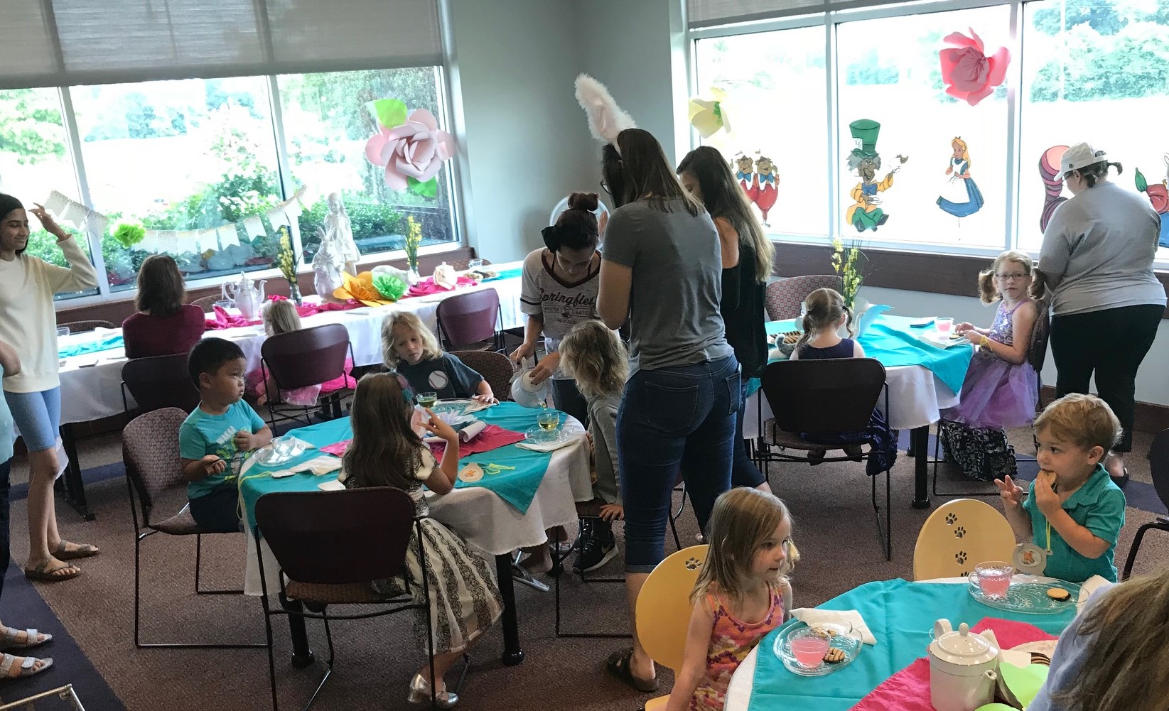 Children at a tea party