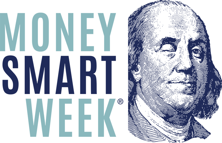 Money Smart Week Logo with Benjamin Franklin Image