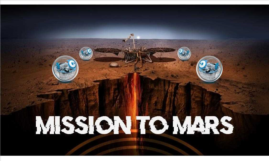 Sphero robots on Mars