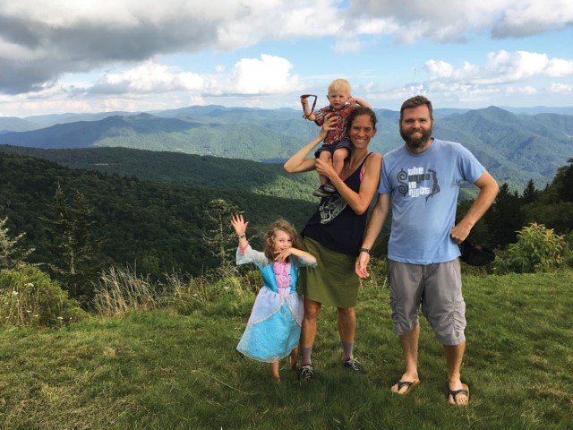 Davis Family on a mountain