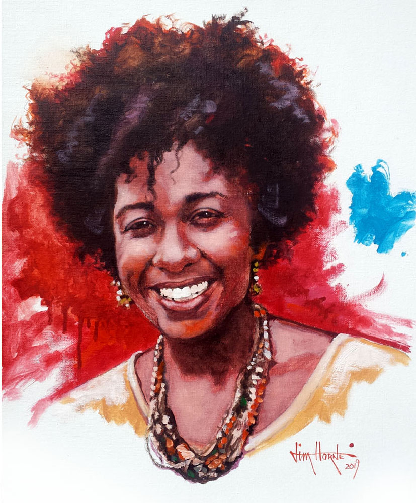 Portrait painted by Jim Horne