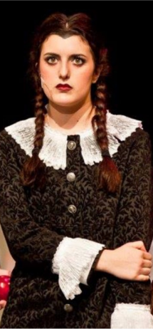 Photo of Gabrielle Gore performing as Wednesday Addams
