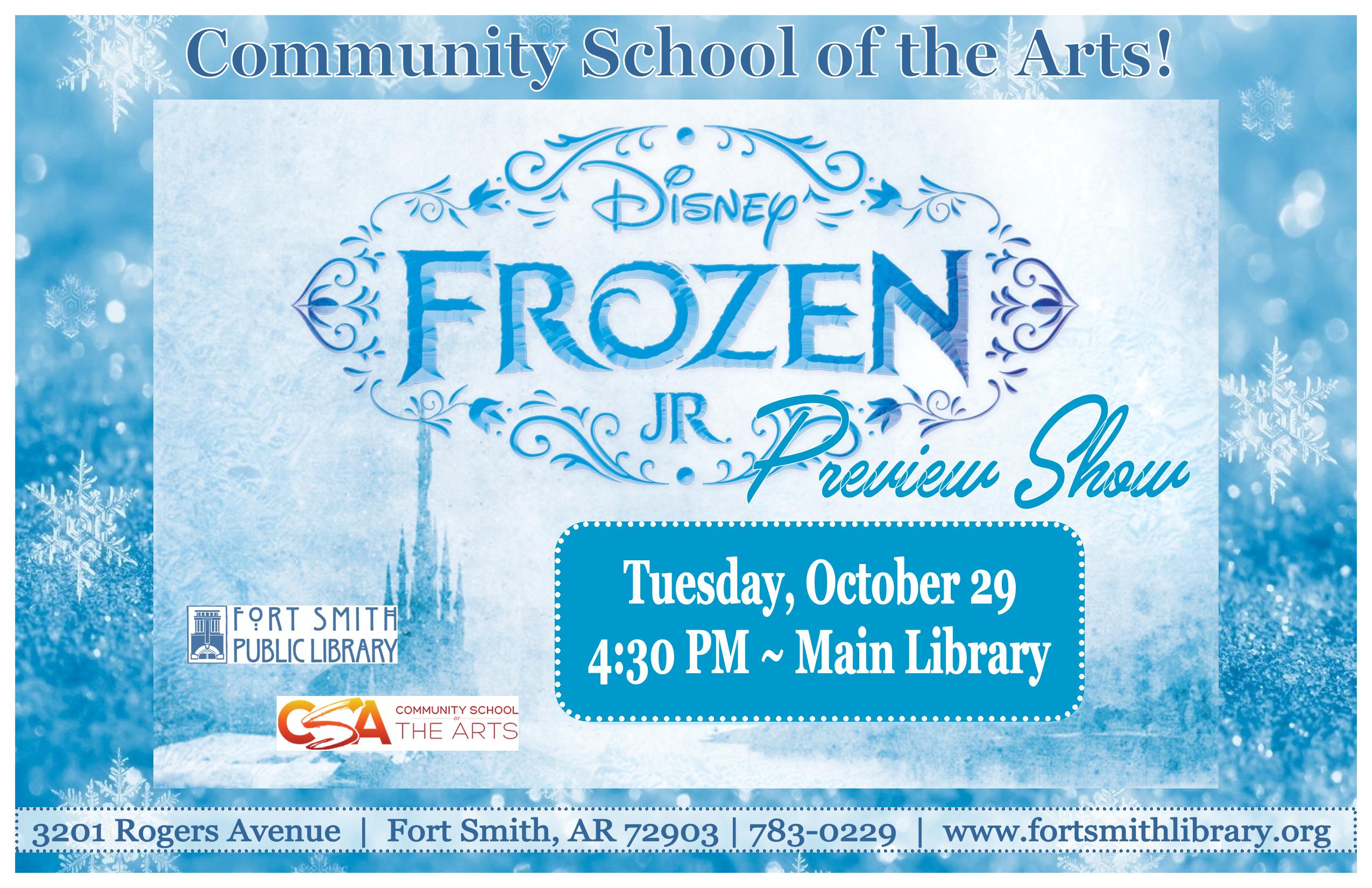 Frozen JR preview poster