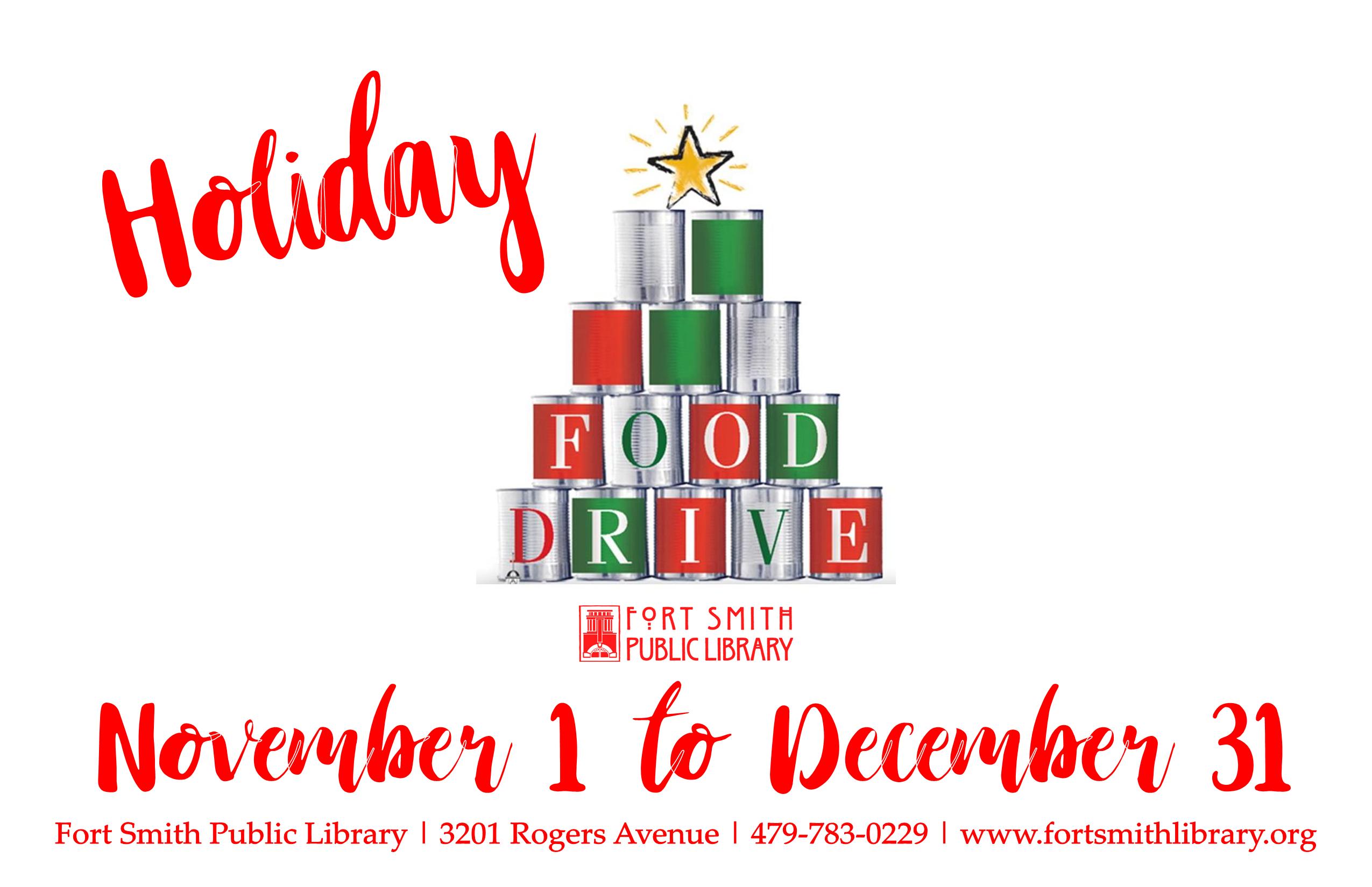 Holiday food drive poster