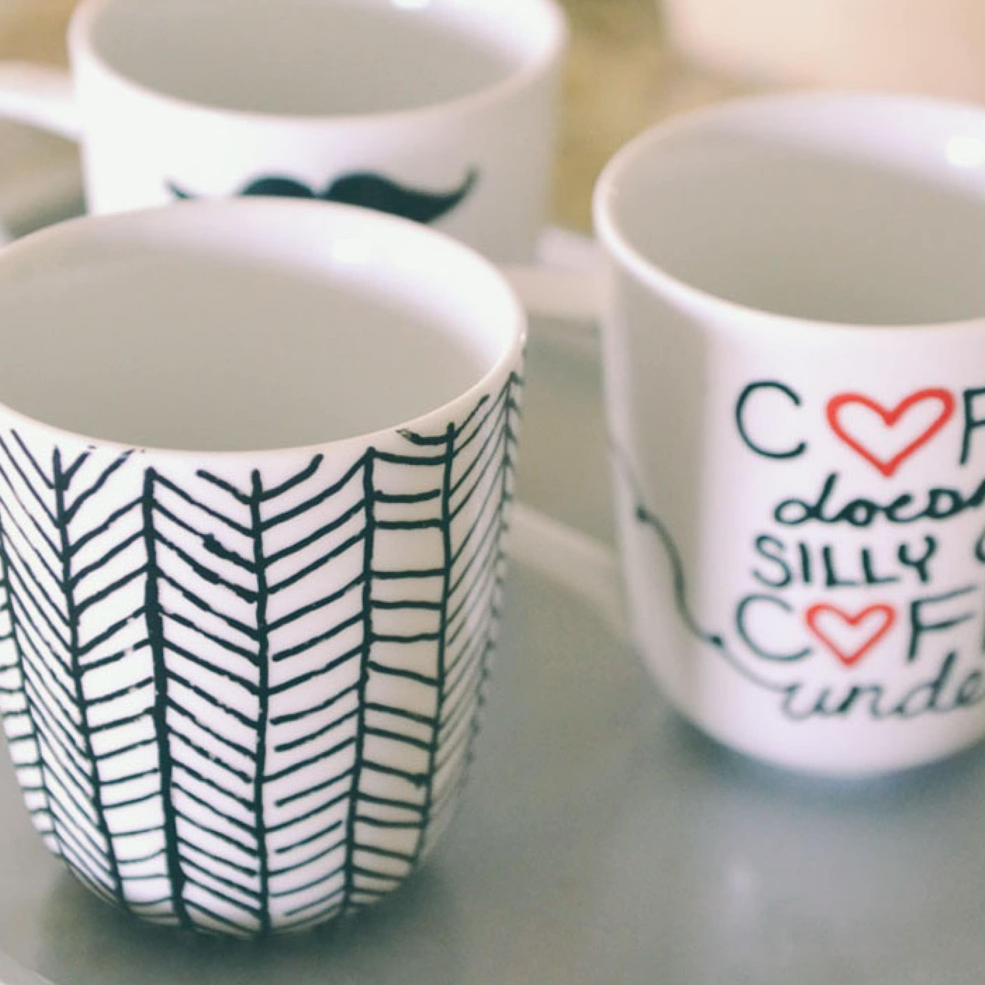 DIY coffee mugs