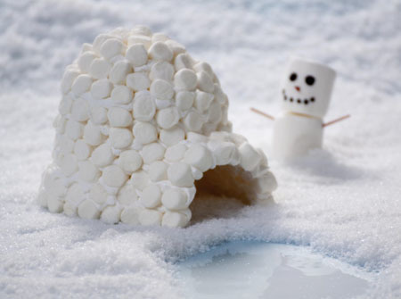 Marshmallow igloo