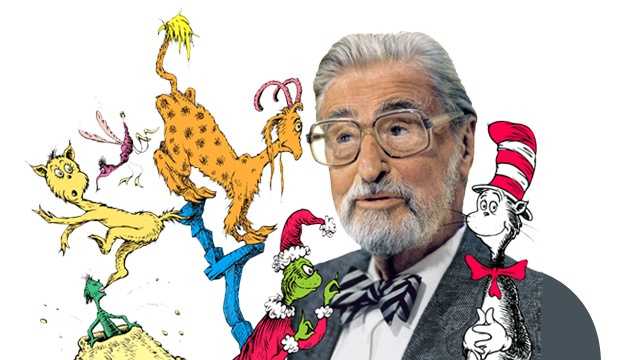 Dr. Seuss and some of his characters