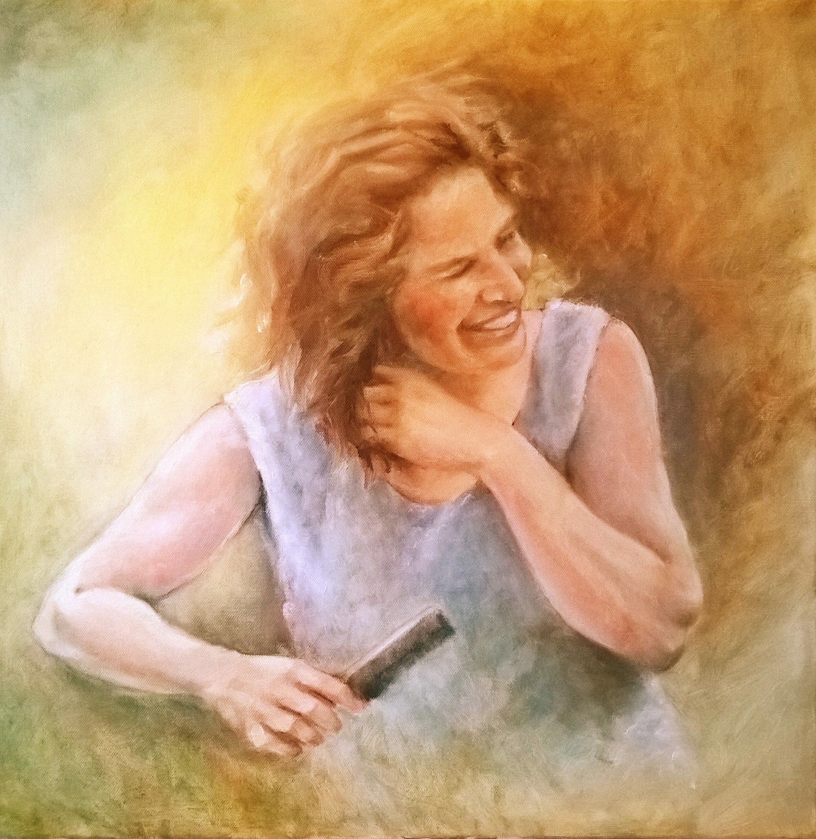 Painting by Anna Sue Wilcox "The Joy Moment"