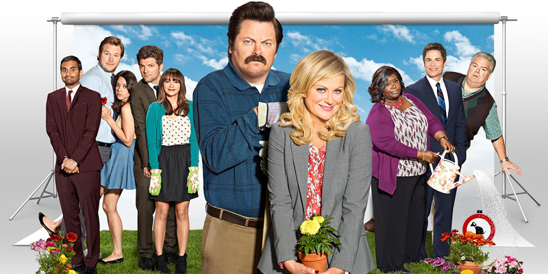Cast of Parks and Recreation on TV poster