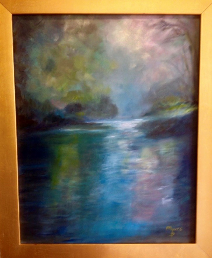 Painting of river by Priscilla Myers