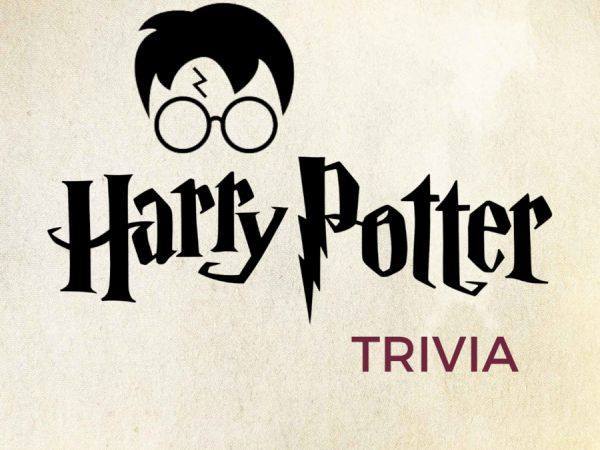 Head with Glasses with title of Harry Potter Trivia under head