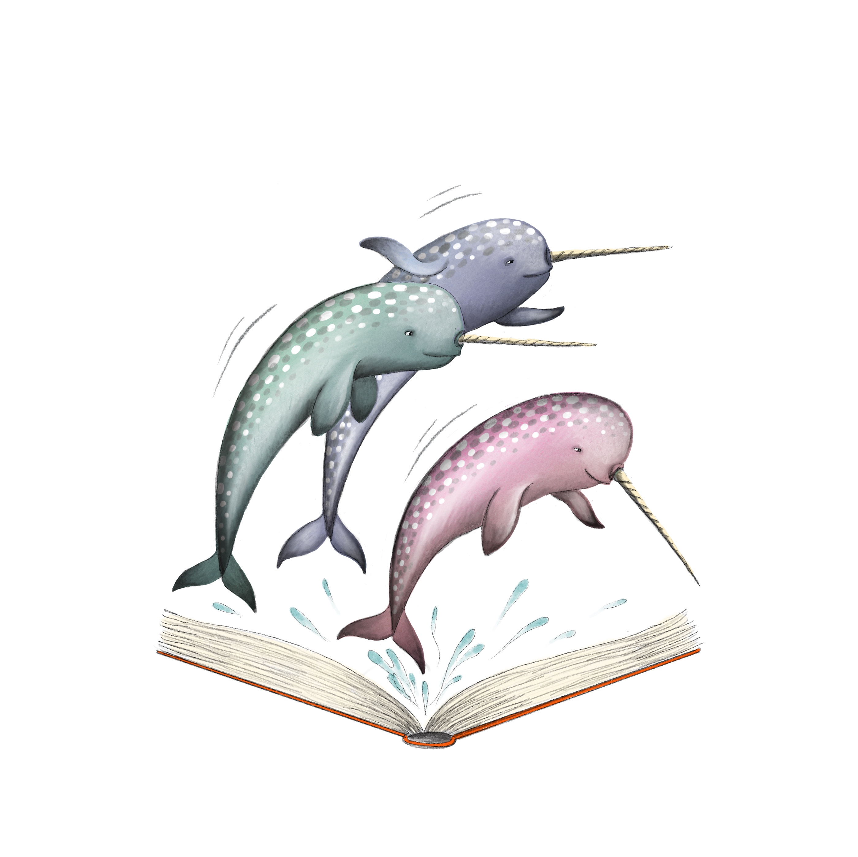Narwhals and book