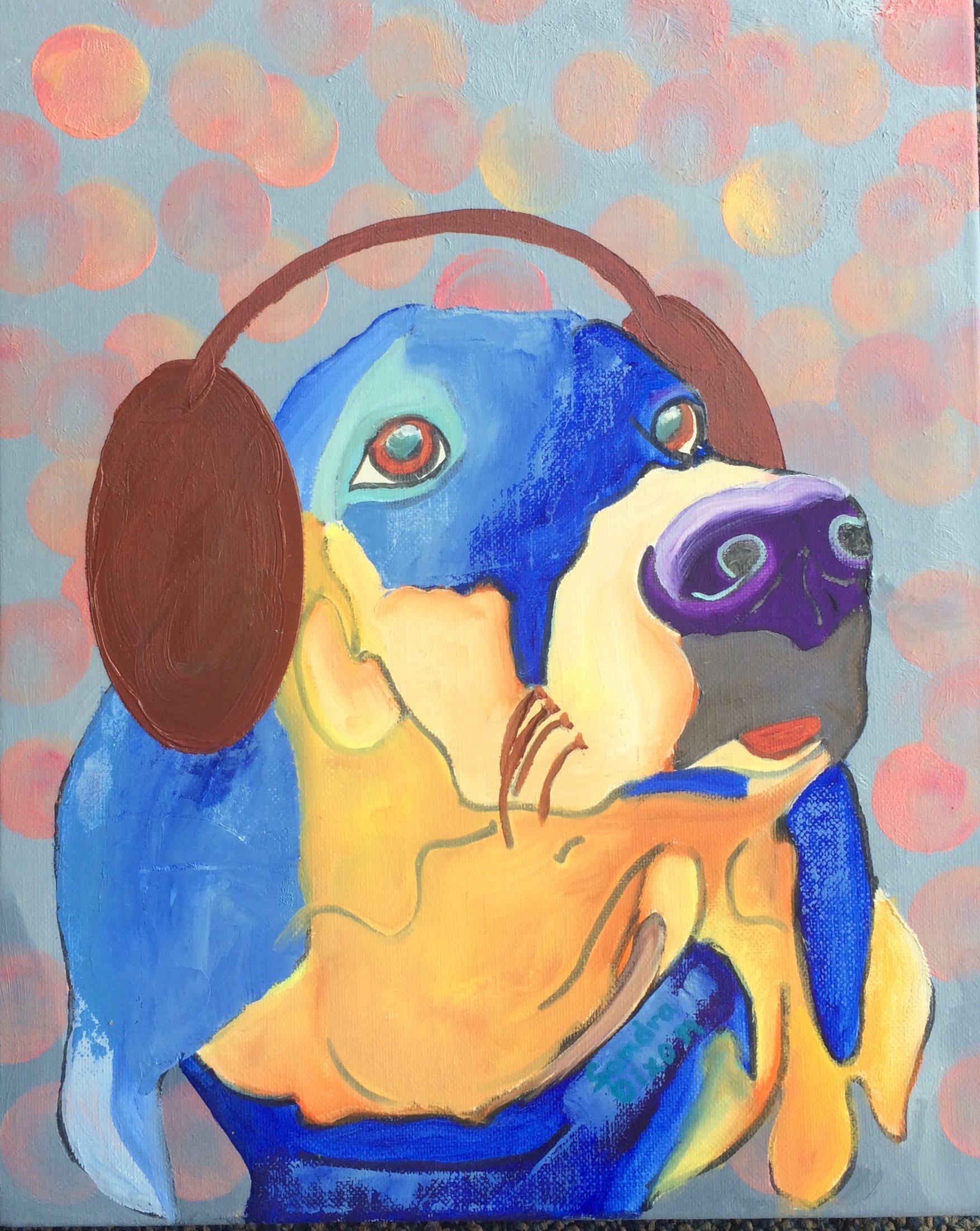 Sandra Dixon painting of dog - with permission from artist