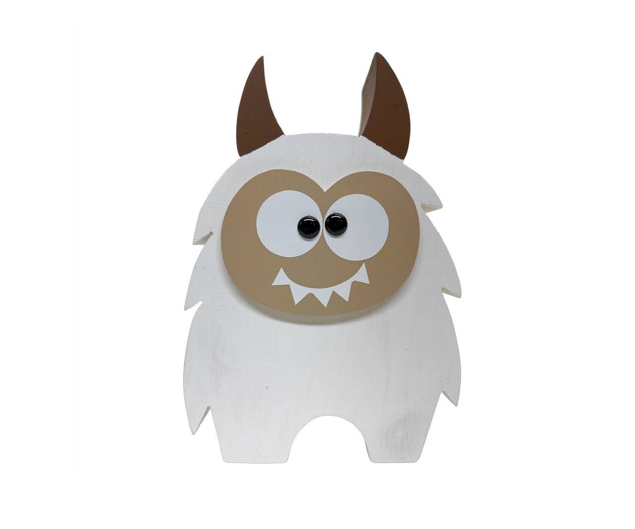 wooden yeti decoration