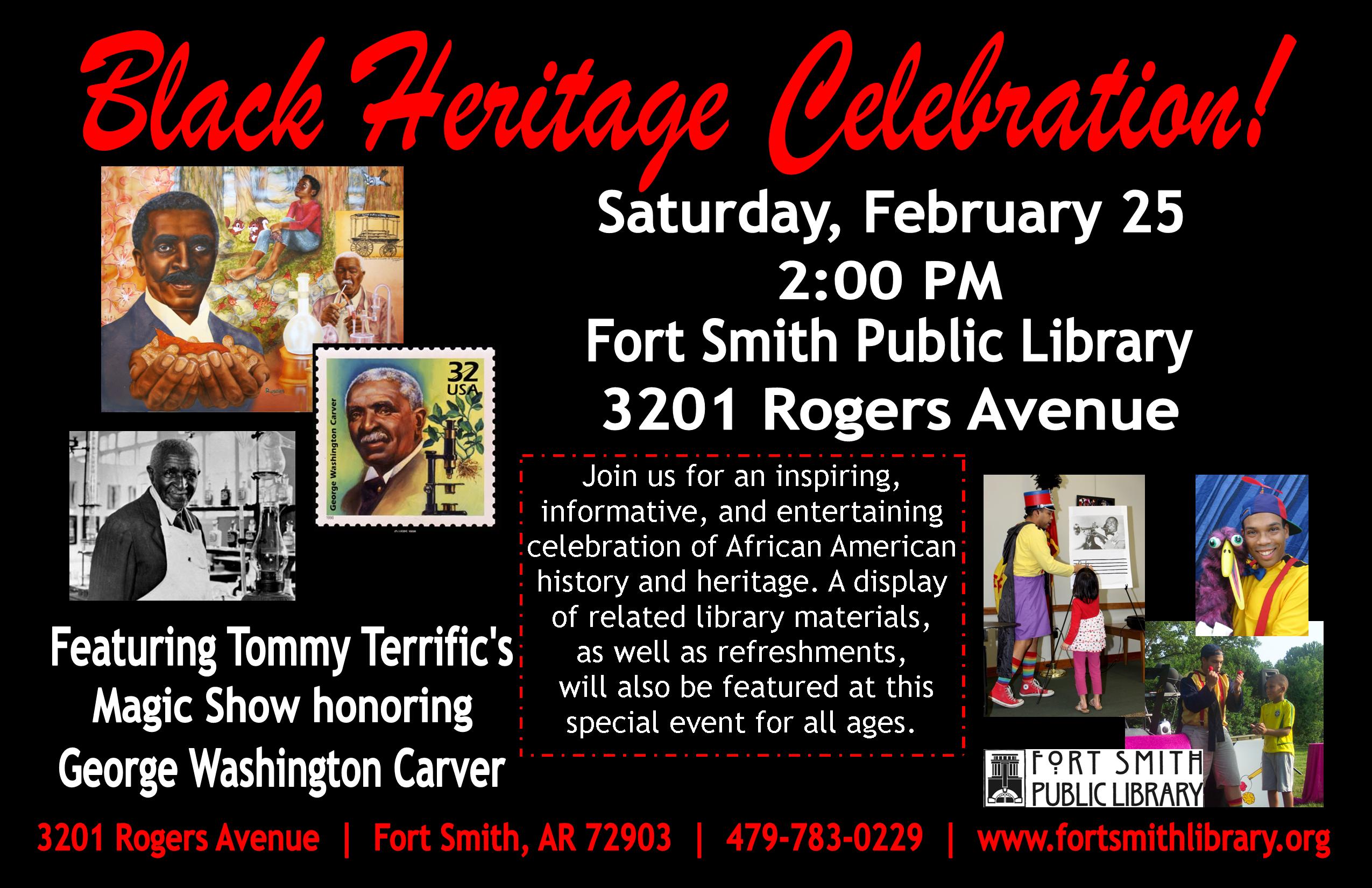 black heritage event poster