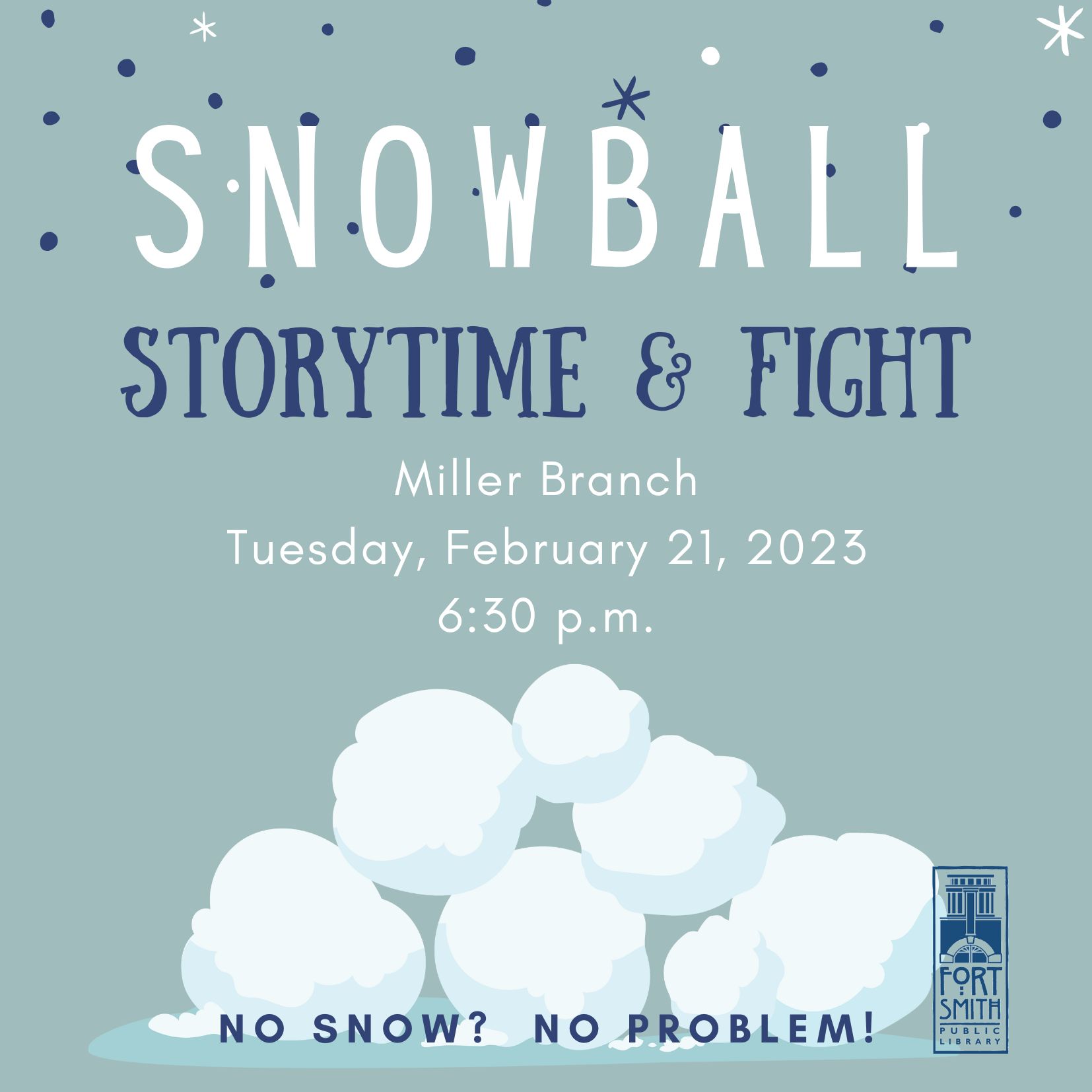 Snowball storytime and fight image