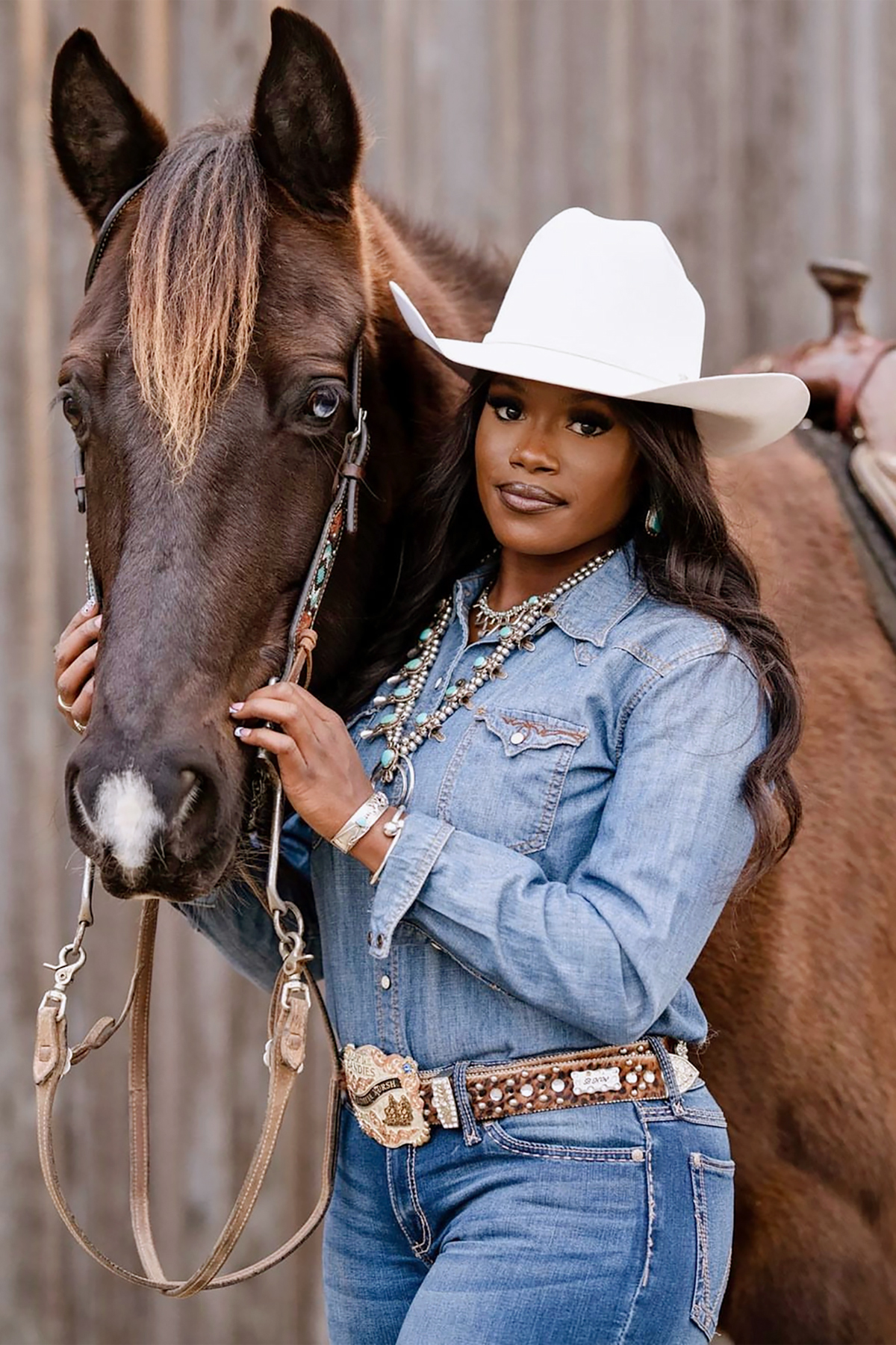 Picture of Ja'Dayia Kursh with her horse