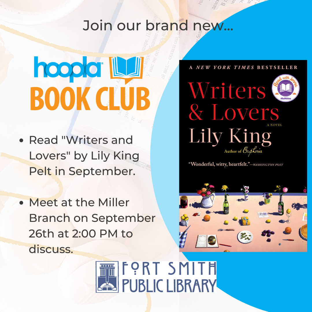 Hoopla Book Club, "Writers & Lovers" by Lily King