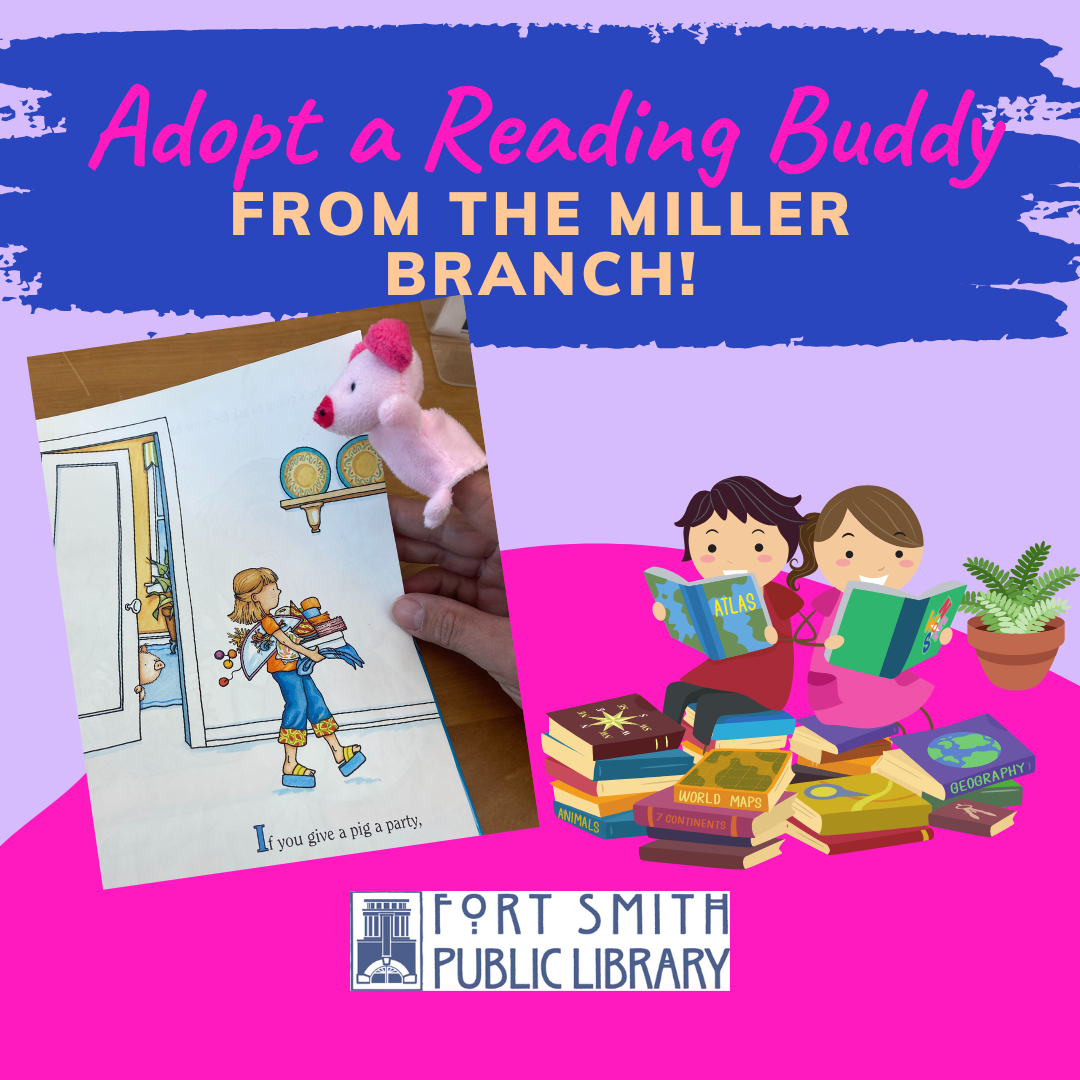 adopt a reading buddy finger puppet