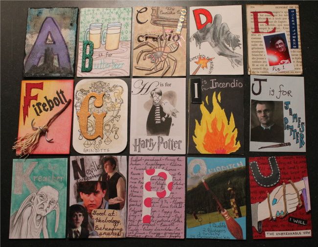Harry Potter themed artist trading cards