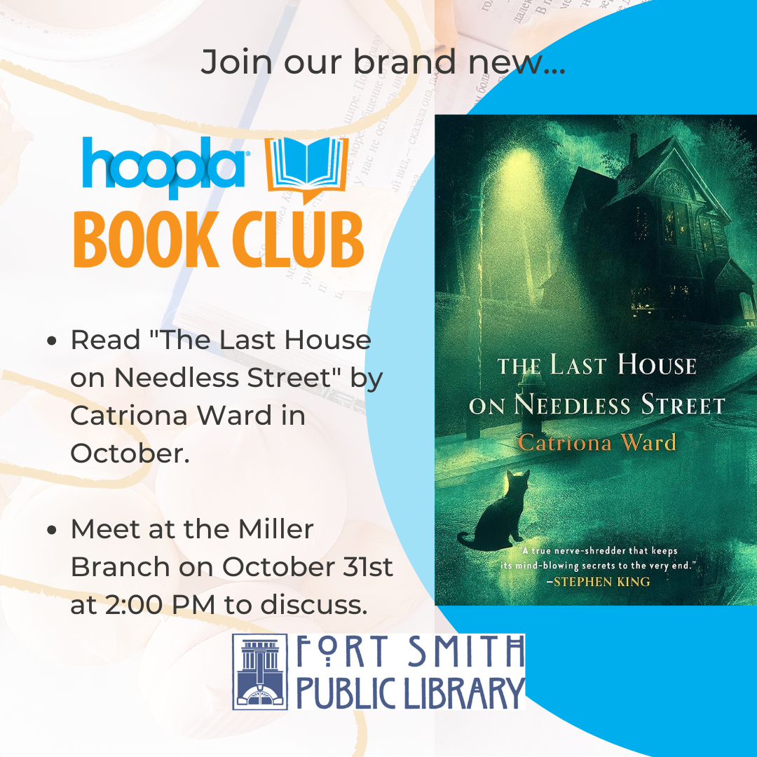 Hoopla Book Club, "The Last House on Needless Street" by Catriona Ward