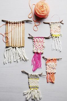 yarn and stick weaving