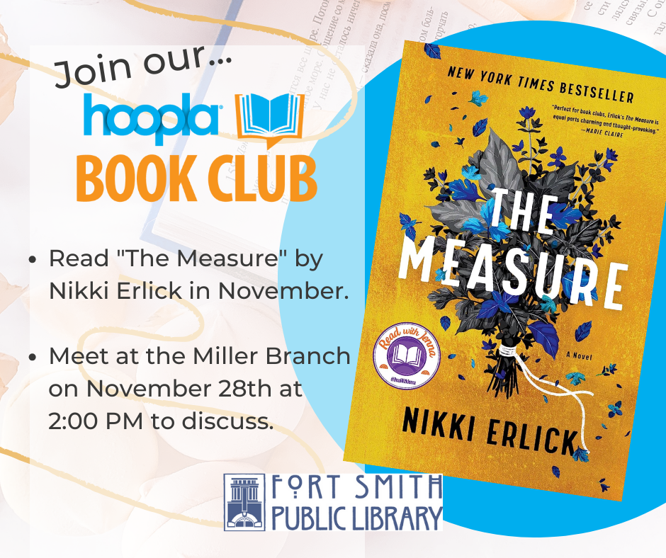 Hoopla Book Club "The Measure" by Nikki Erlick
