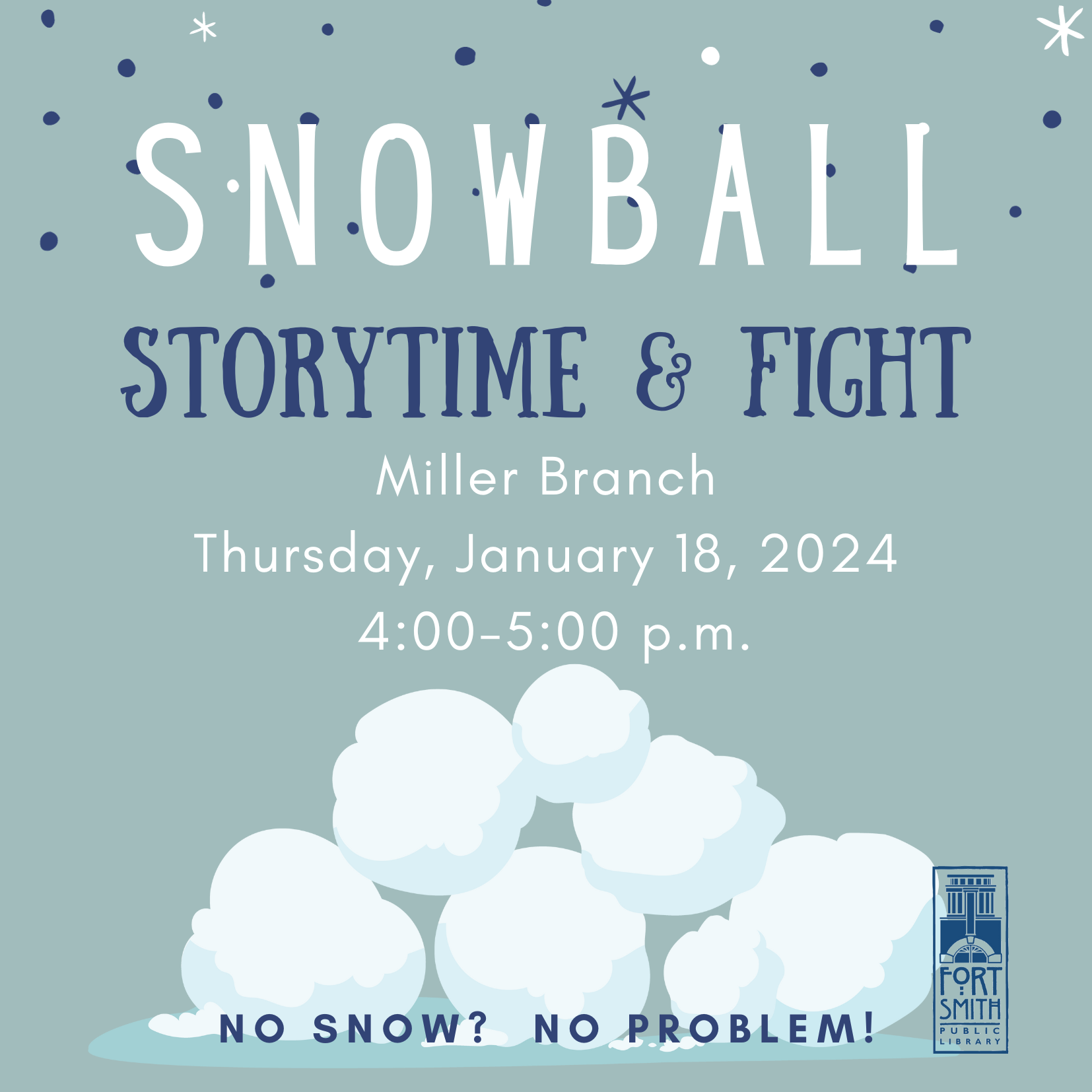 Snowball storytime and fight image