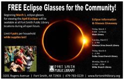 poster for library eclipse events