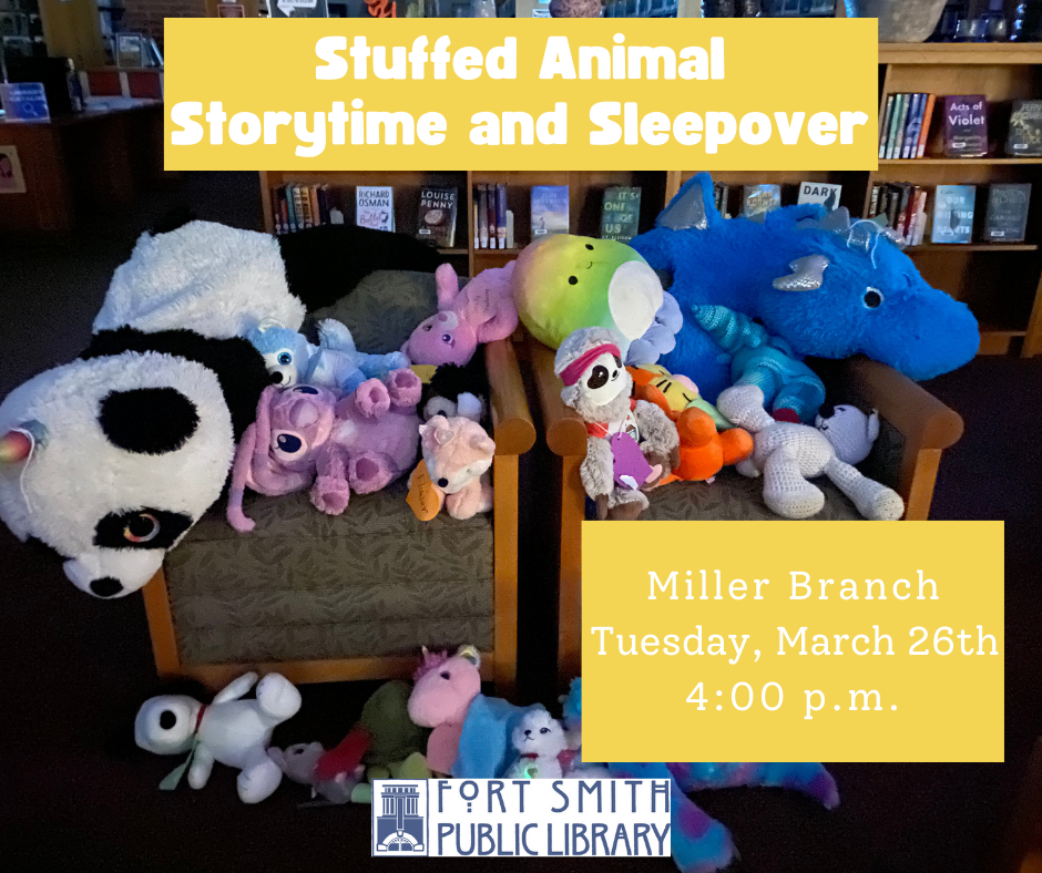 stuffed animal storytime and sleepover