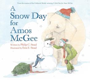 Cover image for A Snow Day for Amos McGee