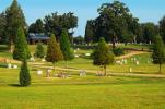 Oak Cemetery on a sunny day