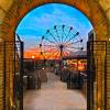 Park at West End Ferris Wheel during sunset