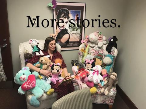 A room full of stuffed animals