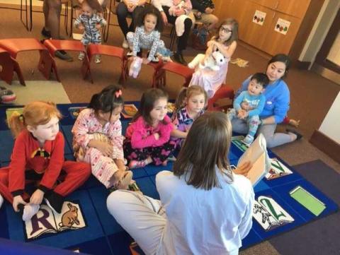 Children at storytime.