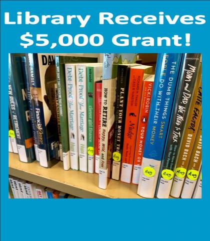 Library receives $5000 Grant