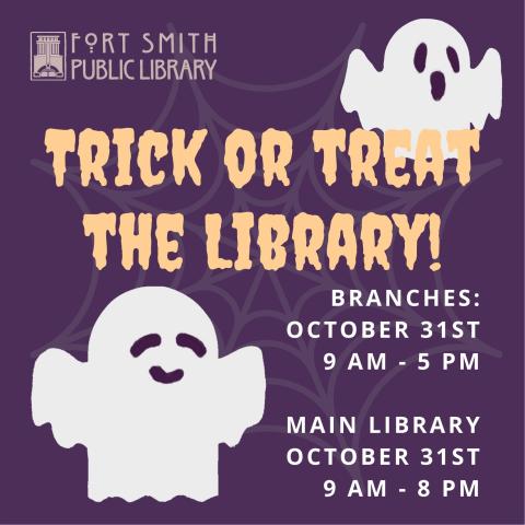 trick or treat the Fort Smith Library