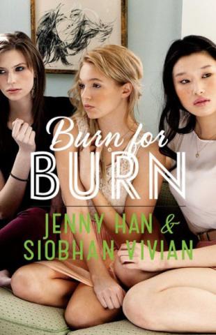 book cover featuring three girl sitting against a wall