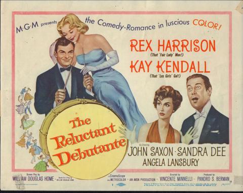 Movie poster for The Reluctant Debutante 