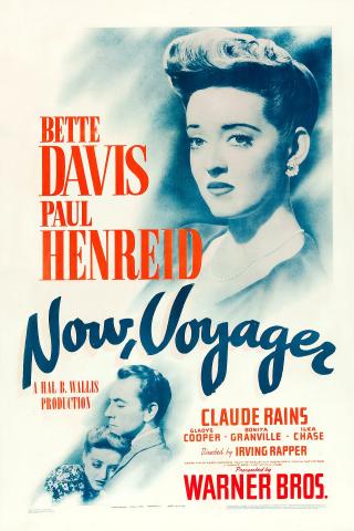 Movie poster for Now Voyager starring Betty Davis and Paul Henreid. 